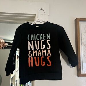 Black Kids Shirt with Colorful Print